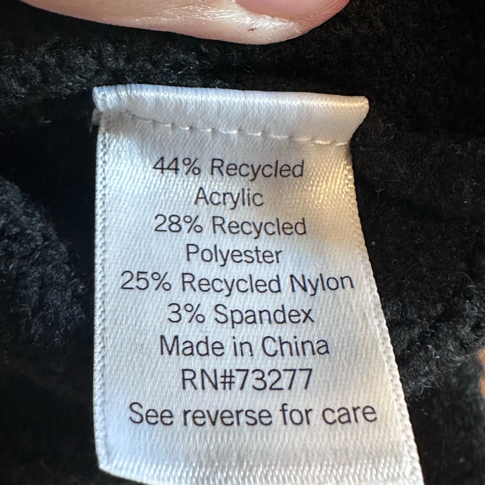 Nine West Black V-Neck Sweater- Large - Picture 4 of 4